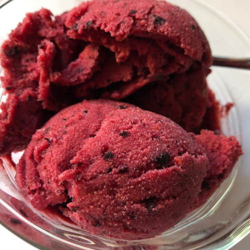 Home Made Berries Ice Cream